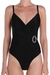 รูปย่อ Swimsuit Moontide Essentials Black Trim Wrap Swimsuit (Type one Piece) รูปที่2