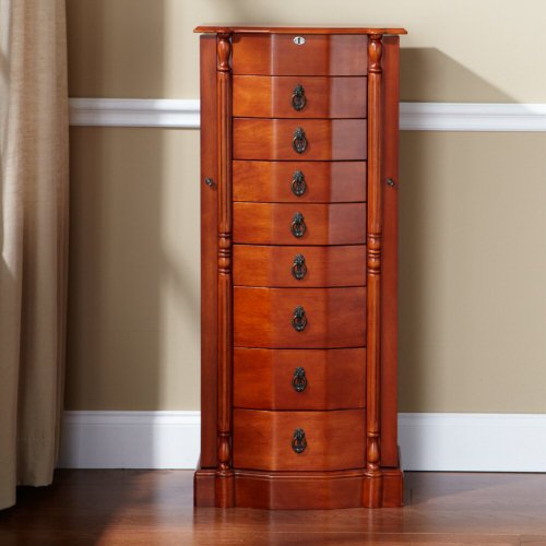 Antique Cherry 8-Drawer Jewelry Armoire ( Antique ) รูปที่ 2