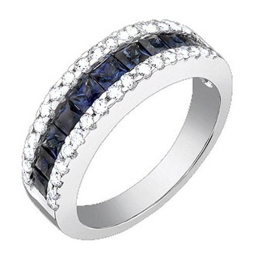 Blue Sapphire Designer Ring (1 3/4 ct. tw.) รูปที่ 1