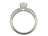 รูปย่อ 0.50 ct ANTIQUE style ENGAGEMENT RING SETTING in WHITE GOLD รูปที่3