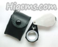 กล้องส่องเพชร10X ชนิดไฟส่องในตัว (TRIPLET JEWELER'S LOUPE WITH LIGHT SOURCES) 