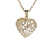 รูปย่อ Side by Side Heart Pendant with Genuine Marcasite รูปที่2