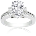 1.50 Ct Pear Shaped Diamond Engagement Ring 14K SI2 EGL