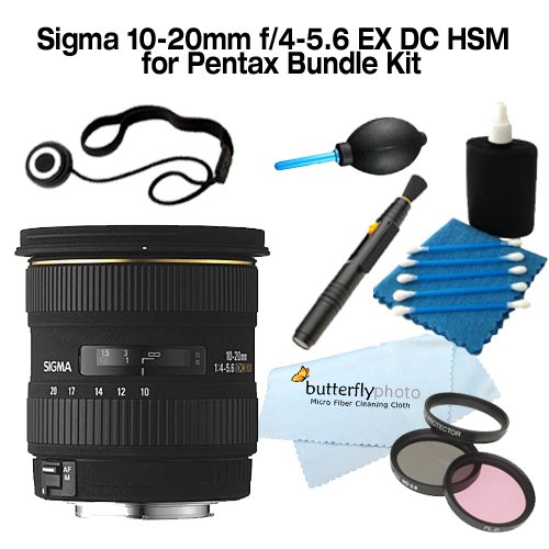 Sigma 10-20MM F4-5.6 EX DC HSM FOR PENTAX with 77mm Filter Kit + Cleaning Package ( Sigma Lens ) รูปที่ 1