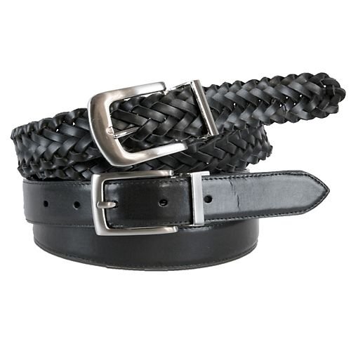 Rolfs Set of Two Leather Braid Belts (leather belt ) รูปที่ 1