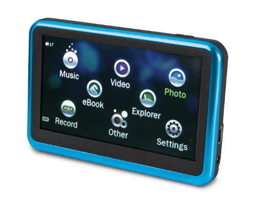 Sylvania 4 GB 3.6-Inch Touch Screen Video MP3 Player/Media Center with Expandable Memory Slot, Built-In Speakerphone (Blue) ( Curtis Player ) รูปที่ 1