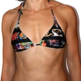 Swimsuit Volcom Skullux F.A. Girls Triangle Swimsuit Top Black (Type Two Piece)