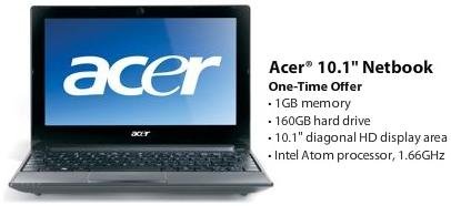 Review Acer Aspire One D255-2301 Black, 10.1