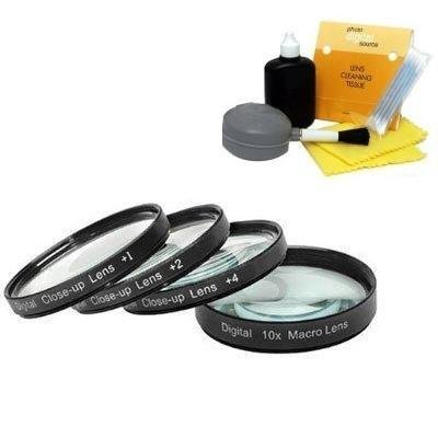 DIGI 77mm +1 +2 +4 +10 Close-Up Macro Filter Set with Pouch For Specific Canon Lenses (Models Specified In Details) + DIGI TECH Professional 5 Piece Cleaning Cloth ( Digi Lens ) รูปที่ 1
