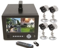 Q-See QSTD5304C4-320 Observation System Includes LCD Monitor with 4-Channel H.264 Network DVR, 4 Color CCD Camera Kits and Pre-installed 320GB HDD ( CCTV )
