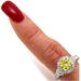 รูปย่อ 2.47ct Canary Yellow Round Diamond Engagement Ring in 18k White Gold รูปที่5