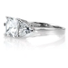 รูปย่อ Keane's Engagement Ring - 3 Stone Princess and Trillion Cut CZ - 925 Sterling Silver, 1 Carat รูปที่2