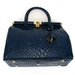 รูปย่อ MEDIGRIFFE Italian Made Blue Snake Embossed Leather Handbag รูปที่5