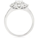 รูปย่อ 1/2ctw Three Stone Round Brilliant Diamond Engagement Ring (HI/SI) in 14K White Gold รูปที่4