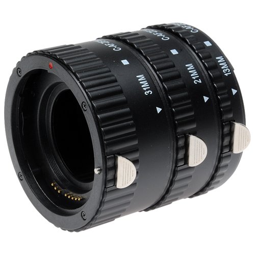 Zeikos Macro Automatic Extension Tube Set (13mm, 21mm & 31mm) with Optical Cleaning Kit for Canon EOS Rebel T1i, T2i, XSi, XS, XTi, 40D, 50D, 7D, 5D MARK II Digital SLR Cameras ( Zeikos Lens ) รูปที่ 3