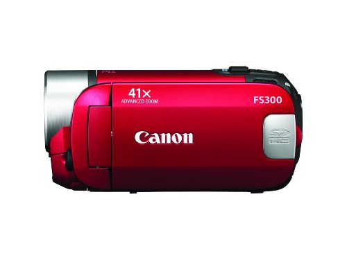 Canon FS300 Flash Memory Camcorder w/41x Advanced Zoom (Red) ( HD Camcorder ) รูปที่ 5