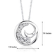 รูปย่อ Yours Truly: Sterling Silver Swirl Journey Inspired Slider Pendant Necklace with CZ Diamonds รูปที่3