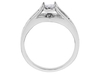 รูปย่อ Princess Cut Diamond Engagement Ring & Wedding Band Set 1/4 Carat (ctw) in 14K White Gold รูปที่3