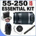 รูปย่อ Canon EF-S 55-250mm f/4.0-5.6 IS Telephoto Zoom Lens for Canon Digital SLR Cameras BigVALUEInc Accessory Saver Essentials Bundle ( Canon Lens ) รูปที่1