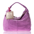 Sofia C. Italian Designer Purple Leather Handbag