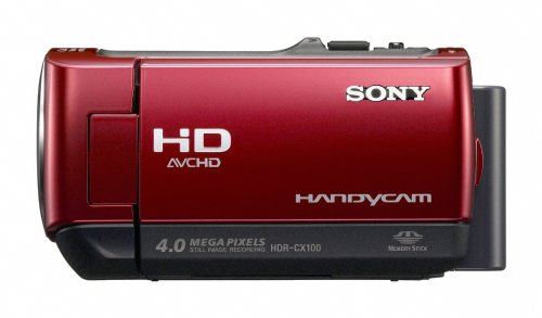 Sony HDR-CX100 ACVHDHD Camcorder with Smile Shutter & 10x Optical Zoom (Red) ( HD Camcorder ) รูปที่ 4