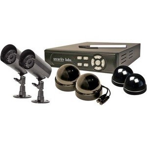 Security Labs Multiplexed DVR Surveillance System with Built In Internet Remote Viewing & 6 Cameras ( CCTV ) รูปที่ 1