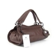 รูปย่อ BARBARA MILANO Italian Brown Leather Designer Handbag Purse รูปที่2