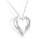 รูปย่อ Diamond Heart Shaped Pendant in 14k White Gold (GH/SI) รูปที่3