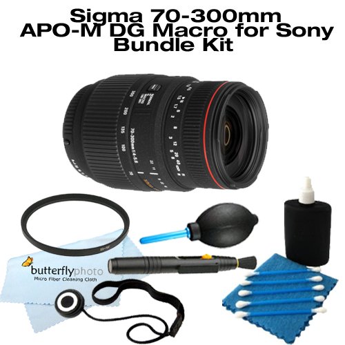 Sigma 70-300mm APO-M DG MACRO SLR Lens For Sony SLR Cameras with 58mm UV + Cleaning Package ( Sigma Lens ) รูปที่ 1