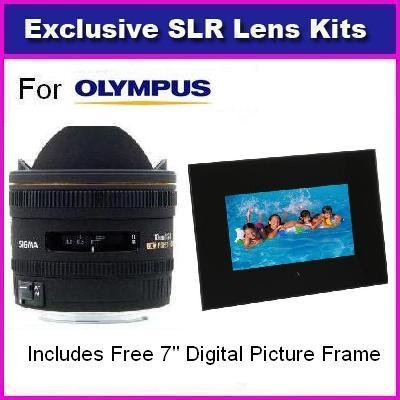 Sigma 10mm f/2.8 EX DC HSM Fisheye Lens for Olympus EVOLT E-330 E-300 E-420 E-520 E-410 E-400 E3 E-500 E-550 E-450 E-510 Includes 7-Inch MultiMedia Digital Picture Frame ( Sigma Lens ) รูปที่ 1