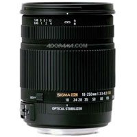 Sigma 18mm - 250mm f/3.5-6.3 DC OS (Optical Stabilizer) AF Lens Kit, for the Maxxum & Sony Alpha Mount. with Pro Optic 72mm Multi Coated UV Filter, Lens Cap Leash, Professional Lens Cleaning Kit ( Sigma Lens ) รูปที่ 3