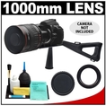 Vivitar 500mm f/6.3 Series 1 Multi-Coated Mirror Lens with 2x Teleconverter (=1000mm) + Stedi-Stock Shoulder Brace Kit for Pentax K20D, K200D, K2000, K10D, K100D Super, K110D, K-x & K-7 Digital SLR Cameras ( Vivitar Lens )