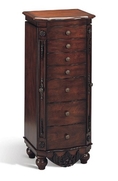 Beautiful Deep Brown Finish Deluxe Jewelry Armoire ( Antique )