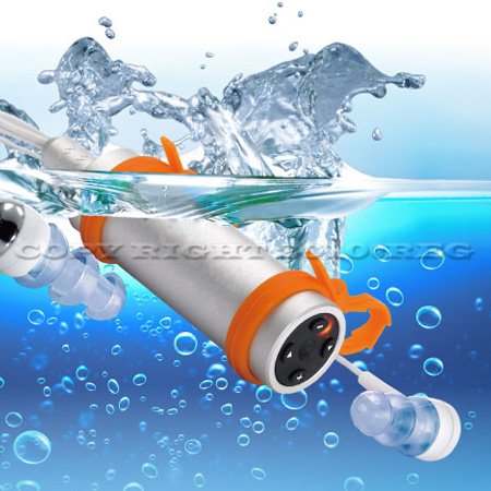 2GB Waterproof Underwater Swimming Water Sports MP3 Player With FM ( Rollerpak Player ) รูปที่ 1