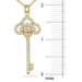 รูปย่อ Bling Jewelry 14K Gold Vermeil Fleur De Lis Key Pendant with 18" chain. รูปที่2