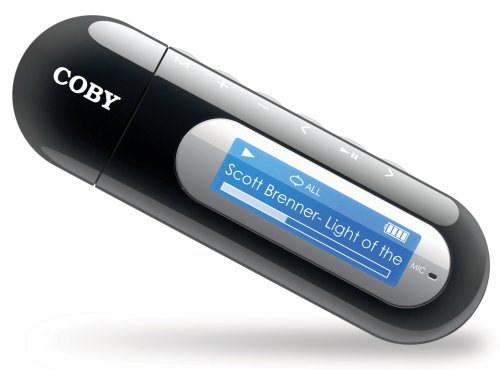 Coby MP3 Player with 2 GB Flash Memory, USB Drive and LCD MP300-2G (Black) ( Coby Player ) รูปที่ 1