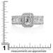 รูปย่อ 1 1/10 Carat Emerald Cut Engagement Ring in 14k White Gold รูปที่3