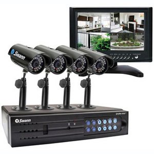 Swann Communications 4-Channel DVR with 4 Cameras and 7in. Monitor - Model# SW344-DPS ( CCTV ) รูปที่ 1