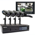 Swann Communications 4-Channel DVR with 4 Cameras and 7in. Monitor - Model# SW344-DPS ( CCTV )