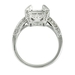 รูปย่อ 0.71 ct Antique style Diamond Engagement Ring Setting 18k White Gold รูปที่3