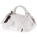 รูปย่อ GIANNI CHIARINI Italian Designer Handbag with Pouch in White Leather รูปที่2