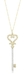 รูปย่อ 14k Yellow Gold Key Diamond Pendant (1/7 cttw, I-J Color, I1-2 Clarity), 18" รูปที่1