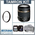 Tamron 18 - 270mm f/3.5-f/6.3 DI-II VC PZD Piezo Drive Ultrasonic Motor Aspherical (IF) AF Zoom with Macro, for Canon EOS Digital SLRs - Bundle - with Pro Optic 62mm MC UV Filter, Lens Cap Leash, Professional Lens Cleaning Kit ( Tamron Lens )