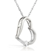 รูปย่อ Diamond Heart Shaped Pendant in 14k White Gold (GH/SI) รูปที่4