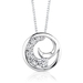 รูปย่อ Yours Truly: Sterling Silver Swirl Journey Inspired Slider Pendant Necklace with CZ Diamonds รูปที่2