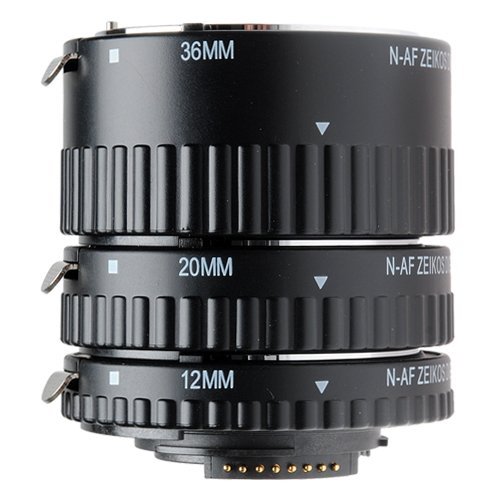 HD3 Macro Automatic Extension Tube Set (12mm, 20mm & 36mm) for Nikon AF D40, D5000, D3100, D3000, D90, D300, D300s, D7000, D3, D3s, D3x Digital SLR Cameras Includes Complimentary Starter Cleaning Kit ( SSE Lens ) รูปที่ 6