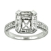 รูปย่อ 0.71 ct Antique style Diamond Engagement Ring Setting 18k White Gold รูปที่2