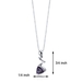 รูปย่อ Trillion Cut Amethyst Pendant Sterling Silver รูปที่2