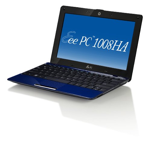 Review Asus Eee PC 1008HA Seashell 10.1-Inch Pearl Blue Netbook - 6 Hour Battery Life รูปที่ 1