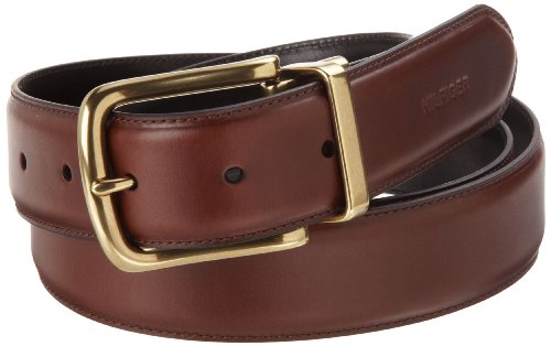 Tommy Hilfiger Mens Reversible Casual Belt (45% cowhide leather/55% pu bonded leather belt ) รูปที่ 1